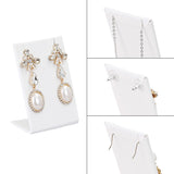 6 Pcs Jewelry Display Set, Premium White Faux Leather