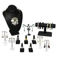 Versatile Premium Black Faux Leather Jewelry Display Set