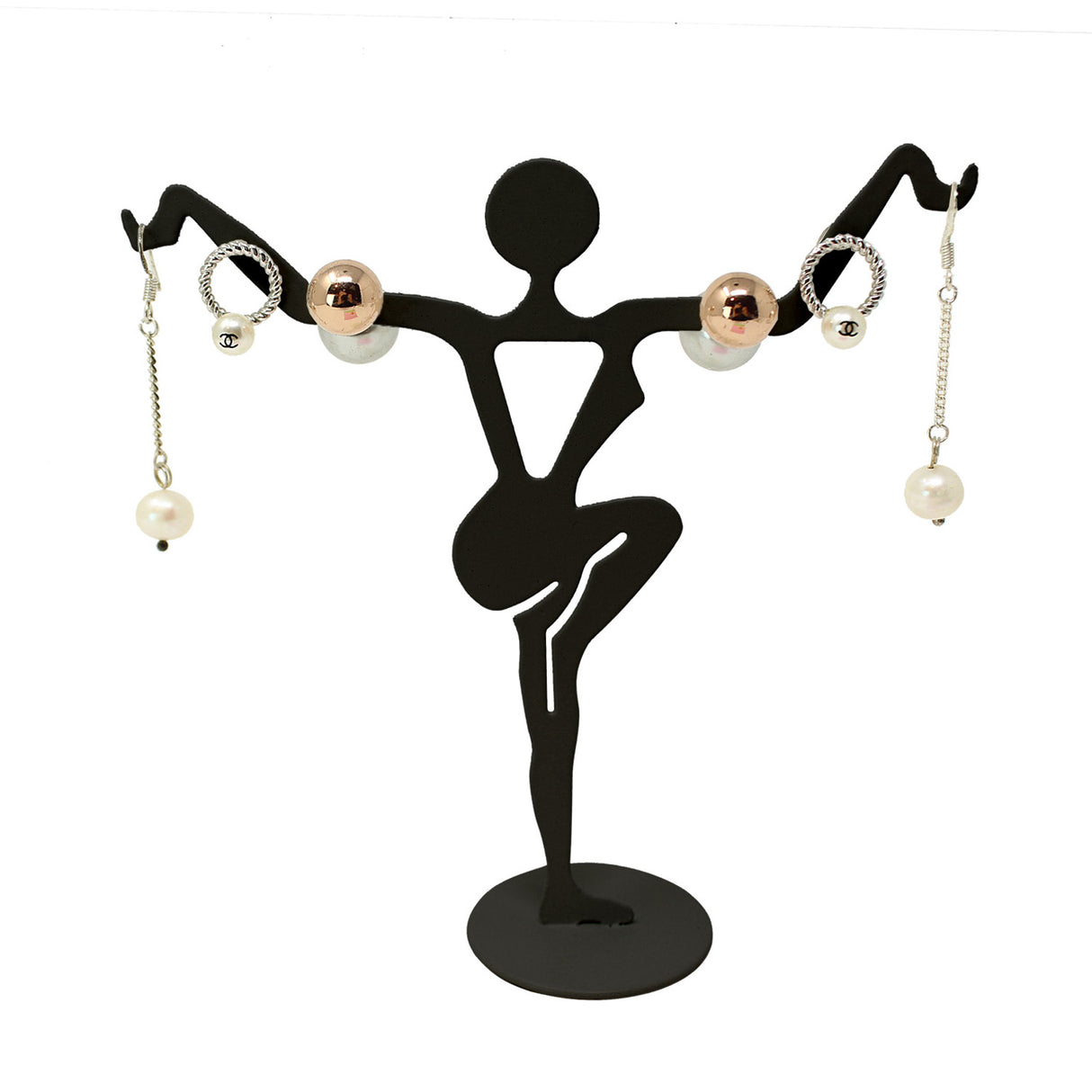Versatile Premium Black Faux Leather Jewelry Display Set