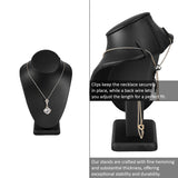 Versatile Premium Black Faux Leather Jewelry Display Set 