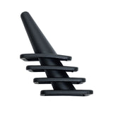 Versatile Premium Black Faux Leather Jewelry Display Set 