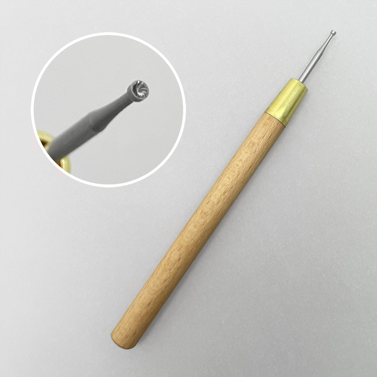 #LD13162 1PC Metal Wire Rounder Tool With Wooden Handle – Nile Corp