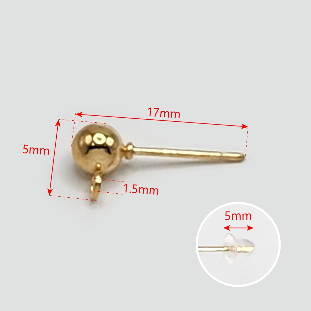 ball post earring stud