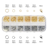 #LD22984 1200Pcs Jewelry findings kit with pliers, gold and silver