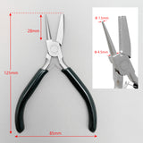 Concave and Round Nose Pliers with Cutter Round Concave Pliers Wire Looping