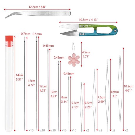 #LD23406 Jewelry crafting essentials,Beading needles set