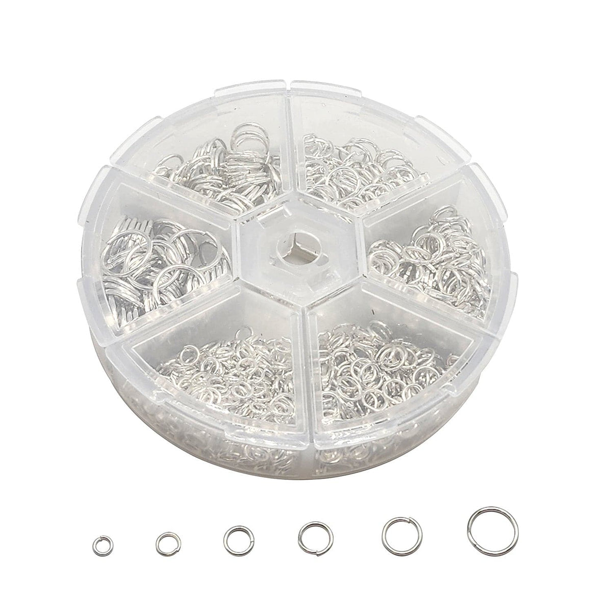#LD26312 Mixed 6 Sizes Open Jump Rings – Nile Corp