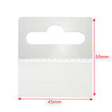 100 clear sticky hang tabs and slot hang tags with self-adhesive.