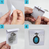 #LD41678Pack of 100 Self-Adhesive Display Cards for Necklace Chains