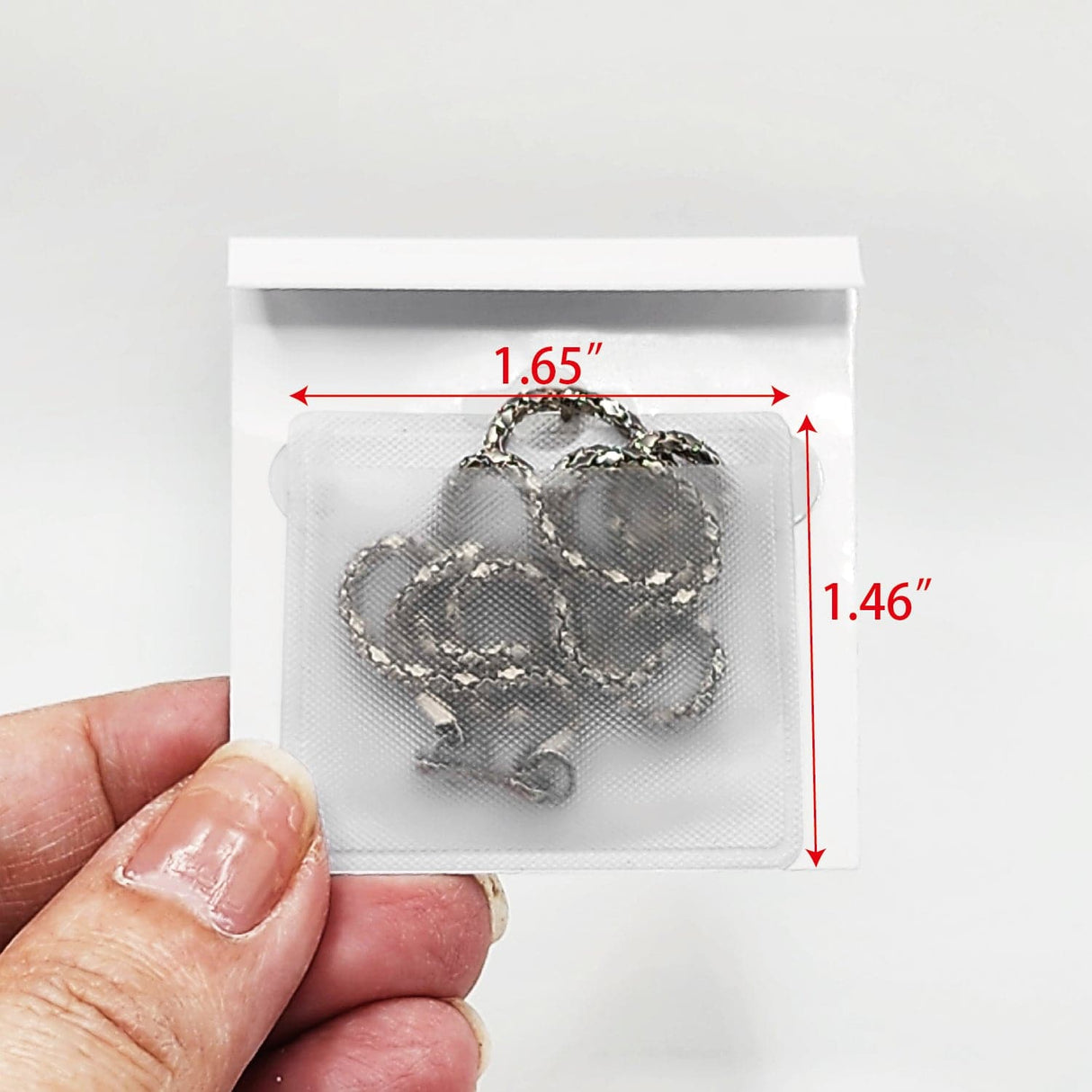 #LD41678Pack of 100 Self-Adhesive Display Cards for Necklace Chains