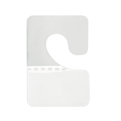 100 pieces of self-adhesive hang tabs/hooks in J-Hook folding style, colored in white 