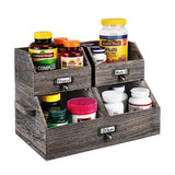 #ORG4674 Multipurpose Countertop Stackable wood storage bin