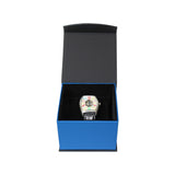 #PF2W-BL Deluxe Blue Paper Bracelet/Watch Box