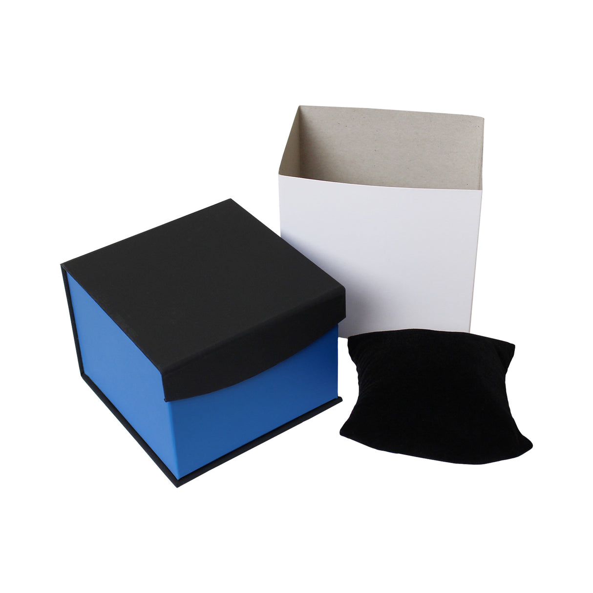 #PF2W-BL Deluxe Blue Paper Bracelet/Watch Box