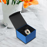 #PF2W-BL Deluxe Blue Paper Bracelet/Watch Box