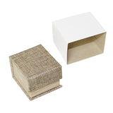 Deluxe Burlap Ring Box-Nile Corp