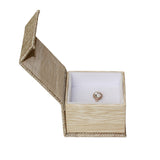 Deluxe Burlap Ring Box-Nile Corp