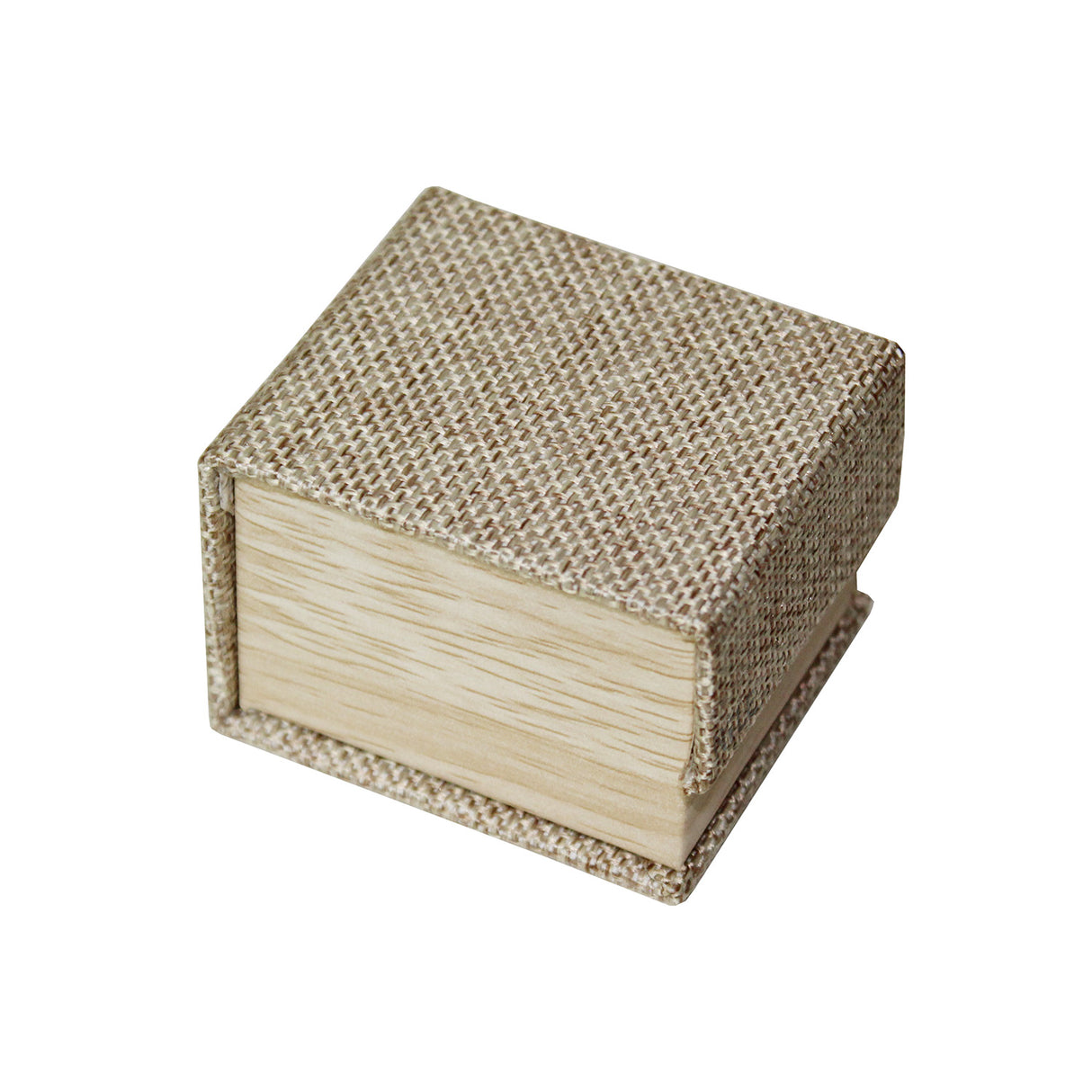 Deluxe Burlap Ring Box-Nile Corp