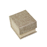 Deluxe Burlap Ring Box-Nile Corp