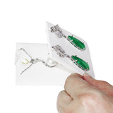 #RCE9 Round Corner Style Faux Leather Pendant Earring Box with 2 pcs Packer