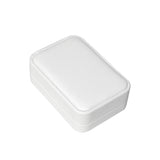 #RCE9 Round Corner Style Faux Leather Pendant Earring Box with 2 pcs Packer