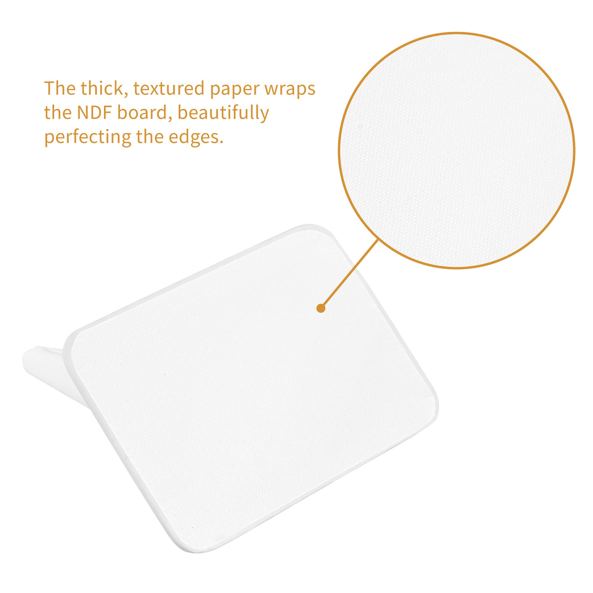 White Faux Leather 5 Finger Ring Display -Nile Corp