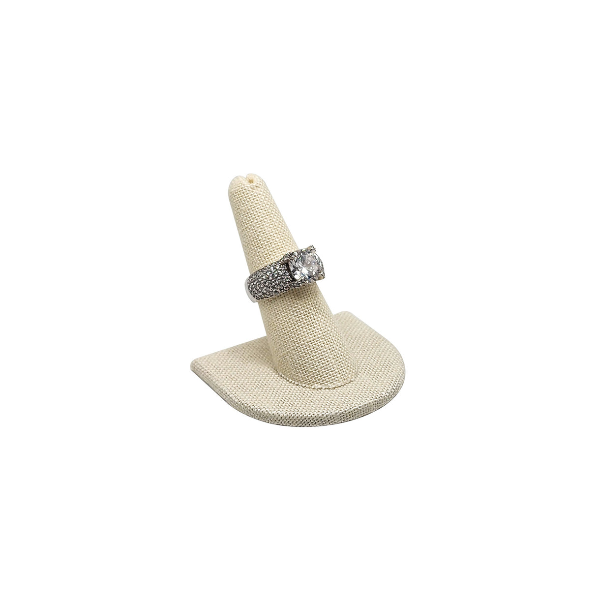 #RD-2441N Burlap Linen Ring Display