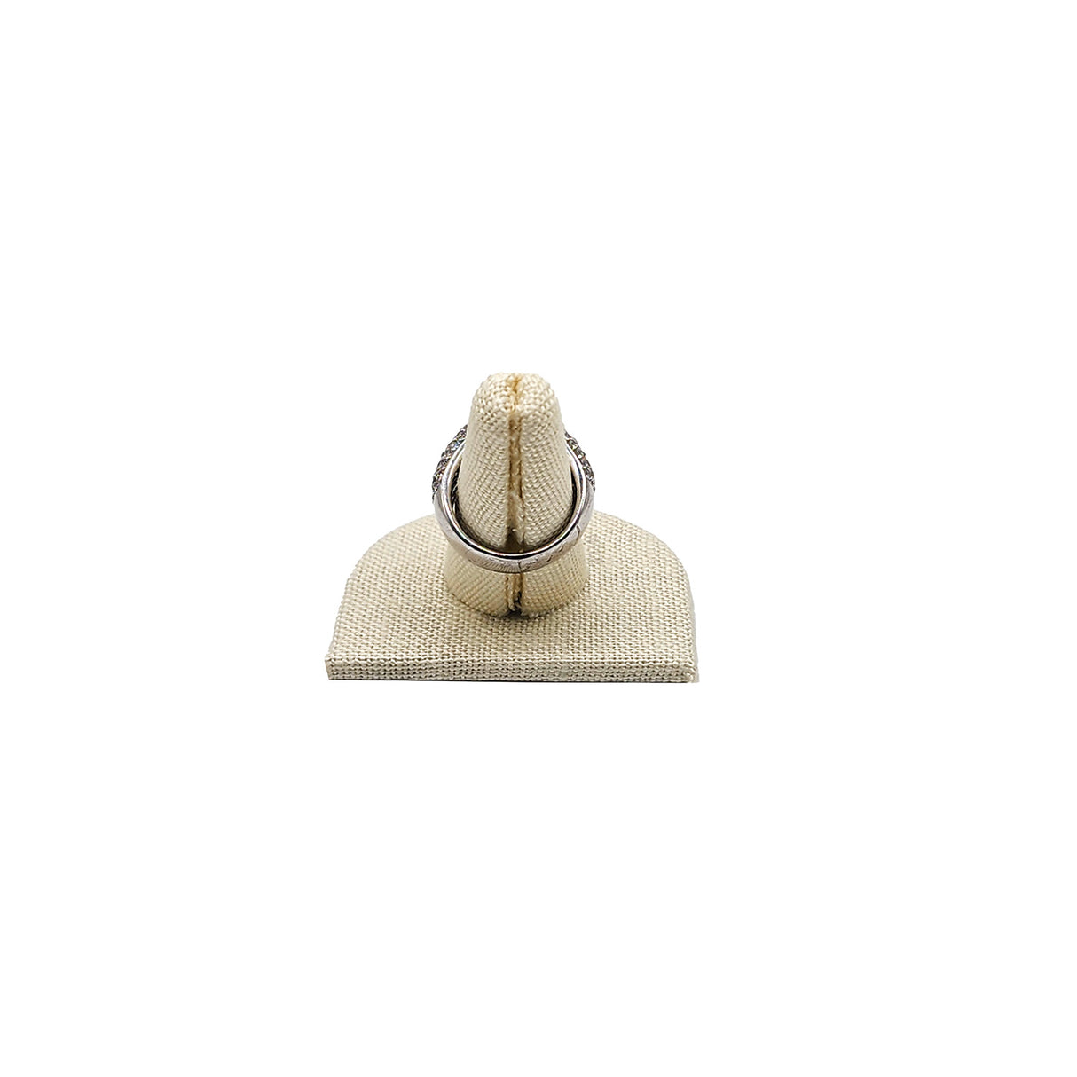 #RD-2441N Burlap Linen Ring Display