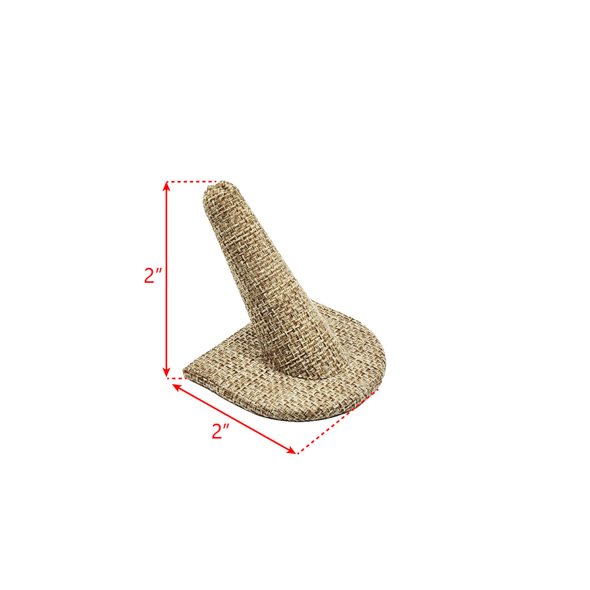 #RD-2441N Burlap Linen Ring Display