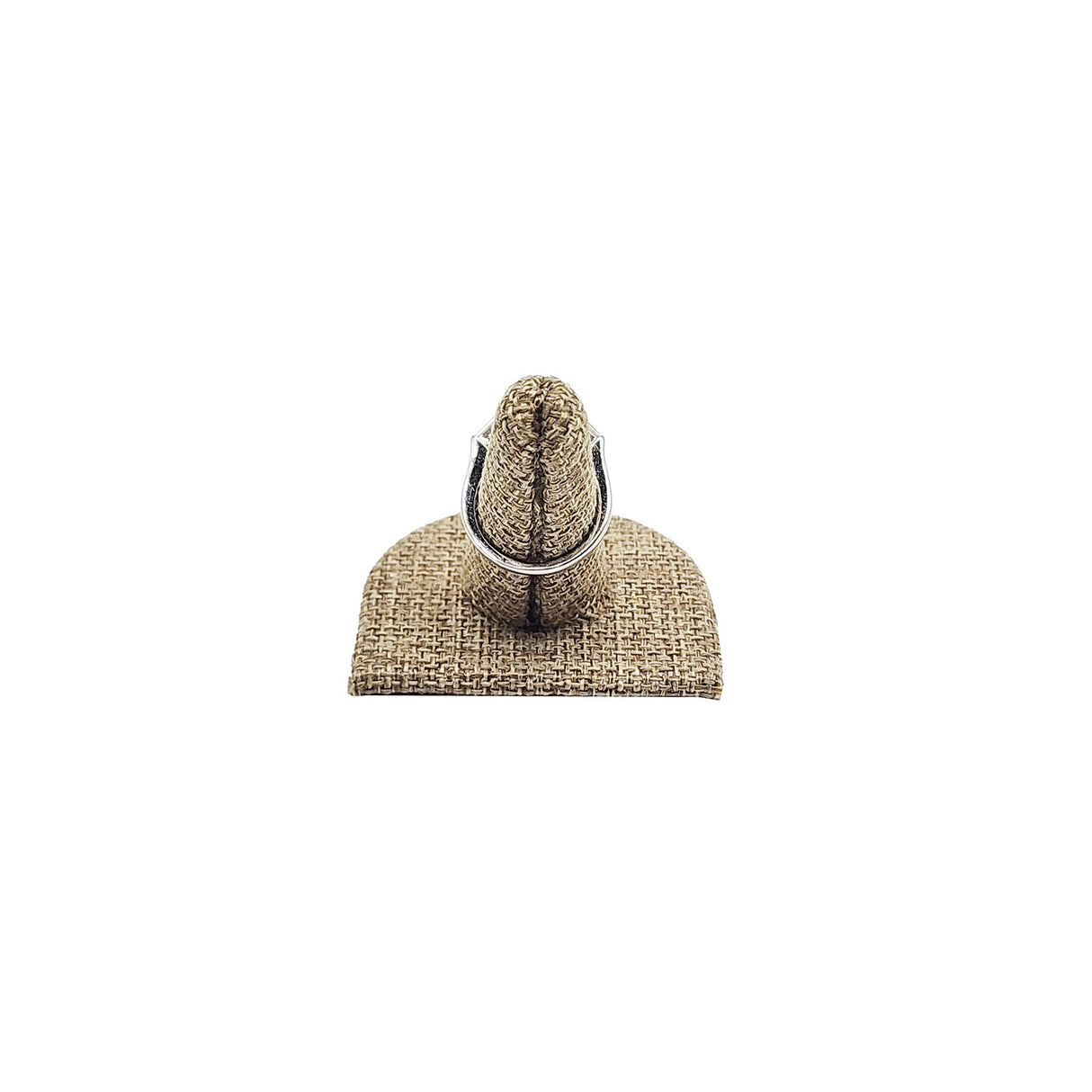 #RD-2441N Burlap Linen Ring Display