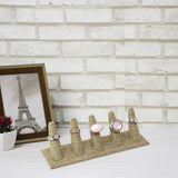 #RD-2455N-N3 Linen Ring Display, 5 Fingers