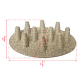 #RD-2460N-N3 Burlap Ring Display, 10 Rings