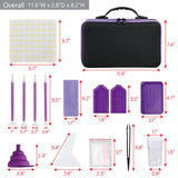 #TOOL-520  60 Slots Diamond Painting Kit with Nylon Zippered Organizer