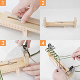  1pc Wood Bracelet Jig, Adjustable Paracord Jig Bracelet Maker Hand Knitting Rope Jig