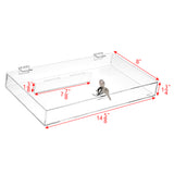 #TRJ2656 Acrylic Display Case for Jewelry Collector with a Key.