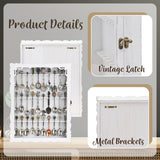 #WD1730 Wooden 30-Souvenir Spoon Display Case Cabinet with Tempered Glass
