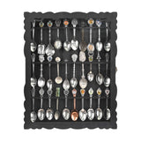 #WD1730 Wooden 30-Souvenir Spoon Display Case Cabinet with Tempered Glass