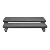 #WD2202 2Pcs wood retail display riser stands