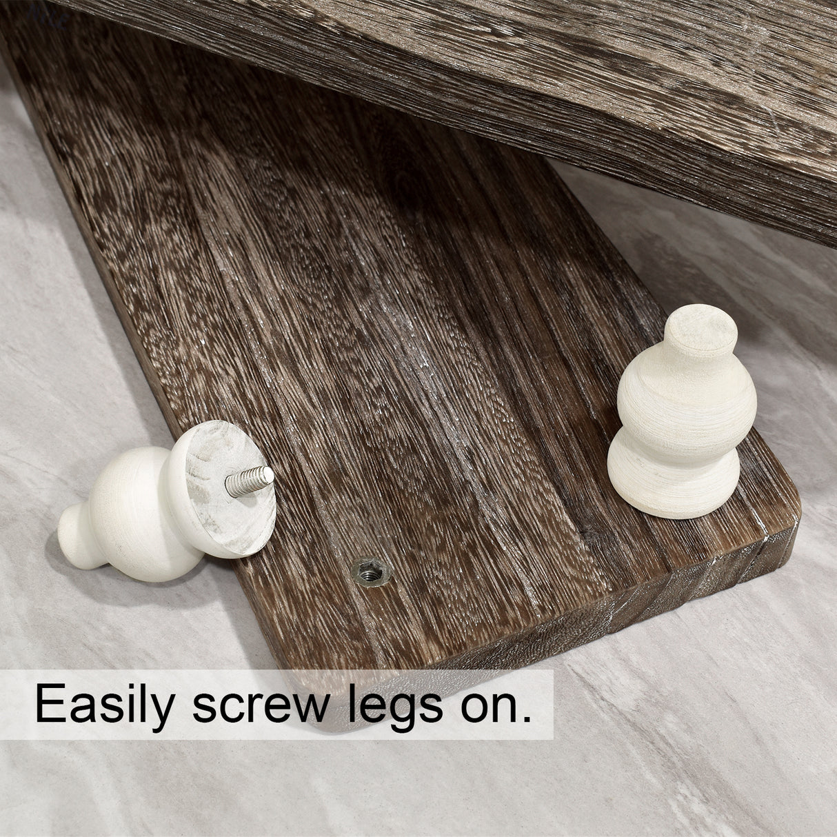 #WD2202 2Pcs wood retail display riser stands