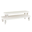 #WD2202 2Pcs wood retail display riser stands
