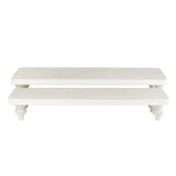 #WD2202 2Pcs wood retail display riser stands