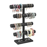 Wooden 4-Tier Jewelry Display Stand