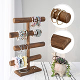 Wooden 4-Tier Jewelry Display Stand