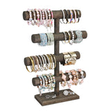 #WD2965 Wooden 4-Tier Jewelry Display Stand