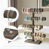 #WD2965 Wooden 4-Tier Jewelry Display Stand