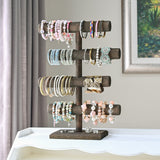 #WD2965 Wooden 4-Tier Jewelry Display Stand