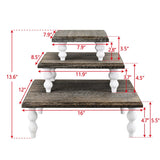 #WD3202CF 3 Pcs Set Wooden Display Riser