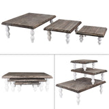 #WD3202CF 3 Pcs Set Wooden Display Riser