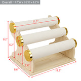 #WD3803 Wooden 3 Tier Bracelet Display Stand Rack