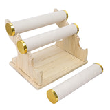 #WD3803 Wooden 3 Tier Bracelet Display Stand Rack
